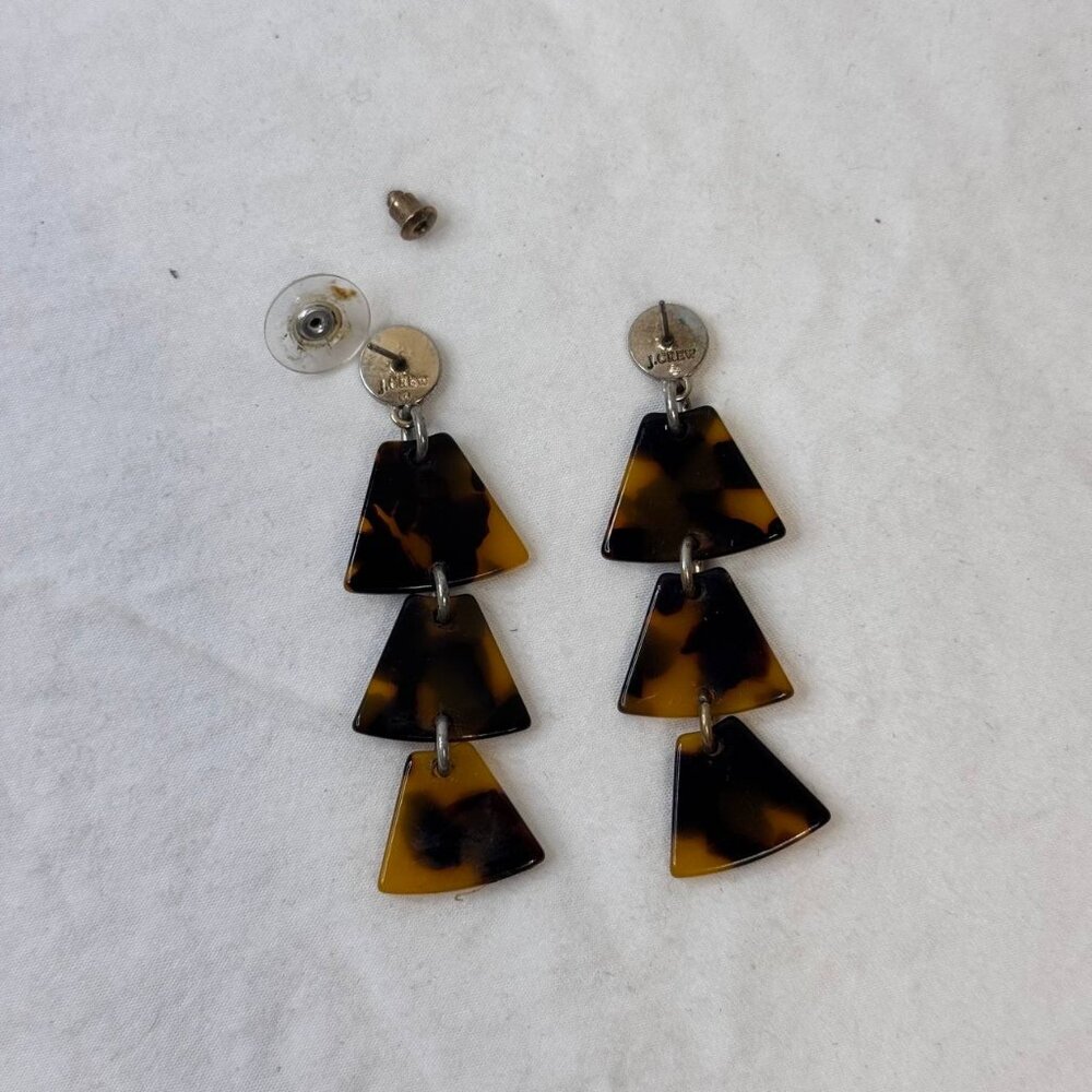 J.Crew Tortoise Statement Earrings - image 2